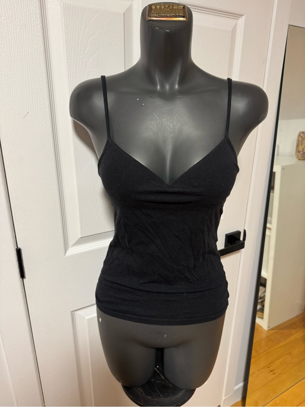 Women's Black Spaghetti Strap Camisole